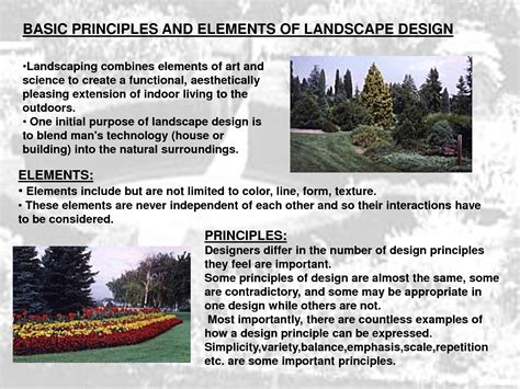 Landscape Design Elements And Principles Design Flower Garden