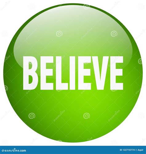 Believe Button Stock Vector Illustration Of Note Isolated 122710774