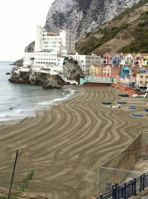 Catalan Bay Rock Of Gibraltar Gibraltar British Overseas Territories