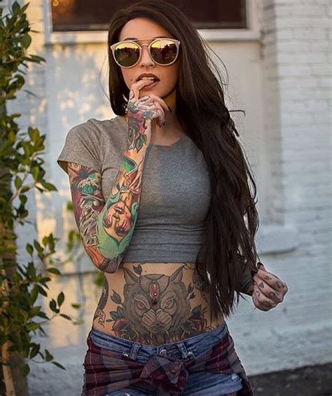 show some love and follow inksonfire 🔥 one of the best sites for tattooed girls 😏 model
