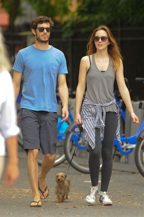 Richard cartwright / getty images. LEIGHTON MEESTER and Adam Brody Out and About in New York ...