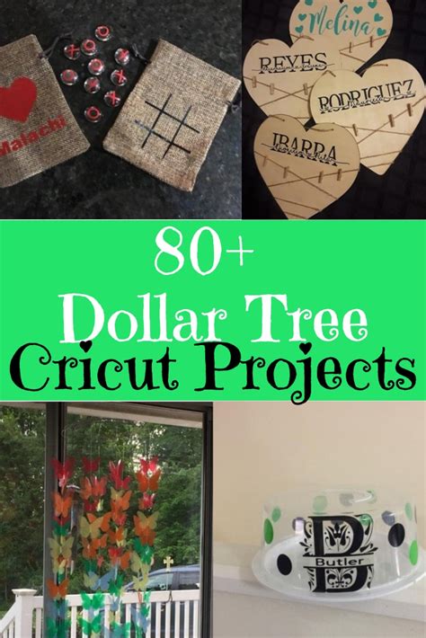 80 Dollar Tree Cricut Projects