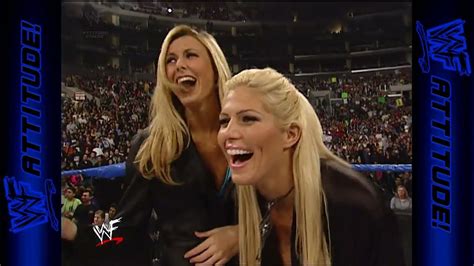 Torrie Wilson And Stacy Keibler Vs Billy And Chuck Bikini Posedown Smackdown 2002 Youtube