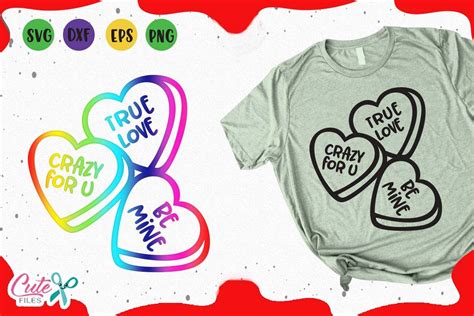 Download Valentine Conversation Hearts svg Valentines day files
