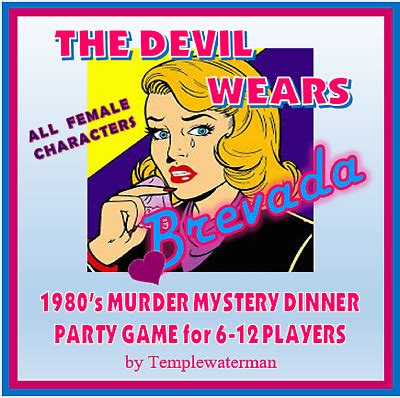 Ultimate murder mystery party games! HOST A 1980's *ALL FEMALE* MURDER MYSTERY DINNER PARTY ...