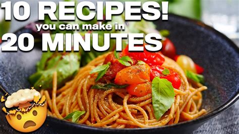 10 Easy Recipes You Can Make In Under 20 Minutes Vegan🤤 Youtube