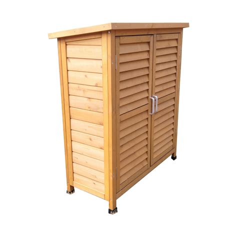 Airwave Wooden Garden Shed For Tool Storage With Double Doors 160cm
