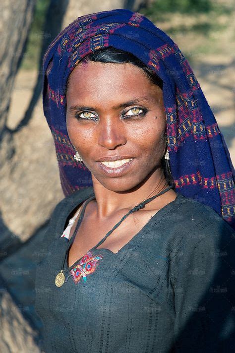 Close Up Portrait From A Woman From Rajasthan Thar Desert India She Is A Member Of The Bhopa