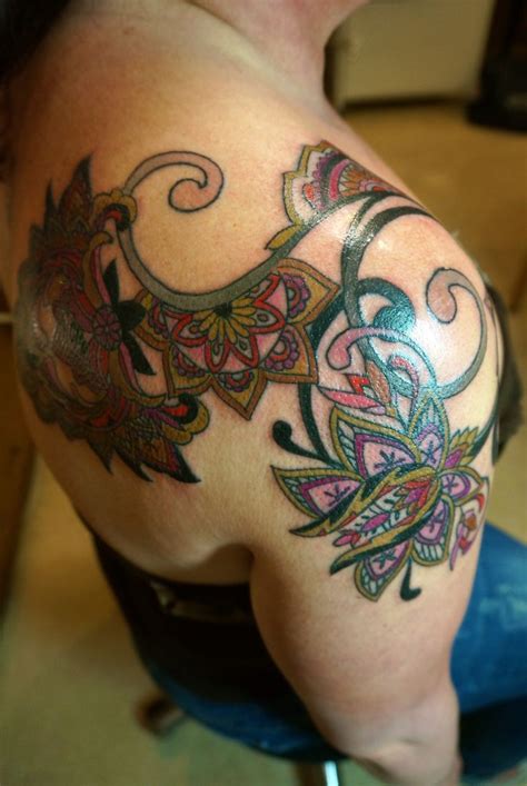 Paisley Tattoos Paisley Shoulder Tattoos Floral Tattoo Sleeve