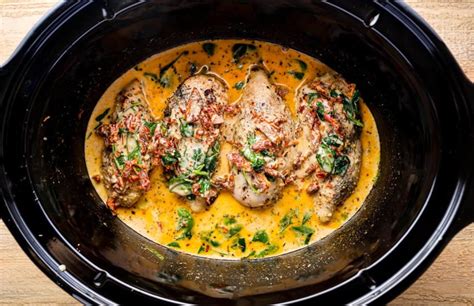 Slow Cooker Tuscan Chicken