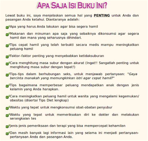 Rosdiana ramli, spog.ikuti jejak para bunda yang sudah berhasil ham. buku panduan mahu hamil cepat