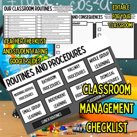 Classroom Management Checklist My Site