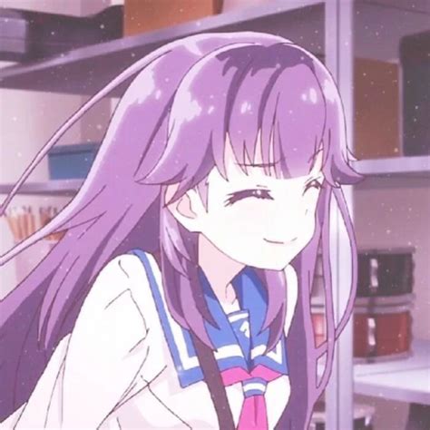 View Anime Girls With Purple Hair Aesthetic Pictures