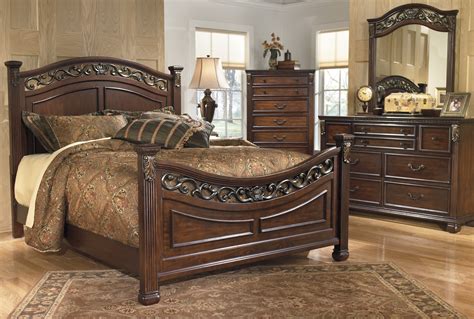 California King Bedroom Sets Ashley Furniture Adele Poster Bedroom Set By Ashley At Crowley
