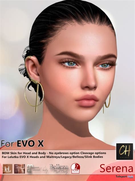 Serena Skin Tone102 For Lelutka Evox Heads December 2021 Group T By