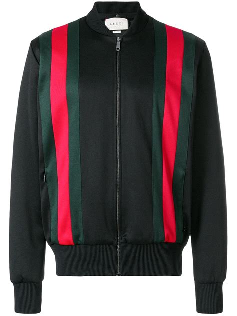 Gucci Cotton Hooded Bomber Jacket In Black For Men Lyst