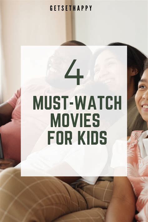 Three Children Sitting On A Couch With The Text 4 Must Watch Movies For