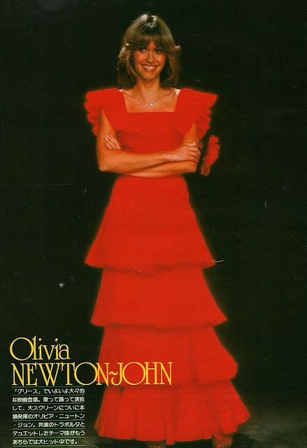 Olivia Newton John Rare Photos Olivia Newton John In Red Dress