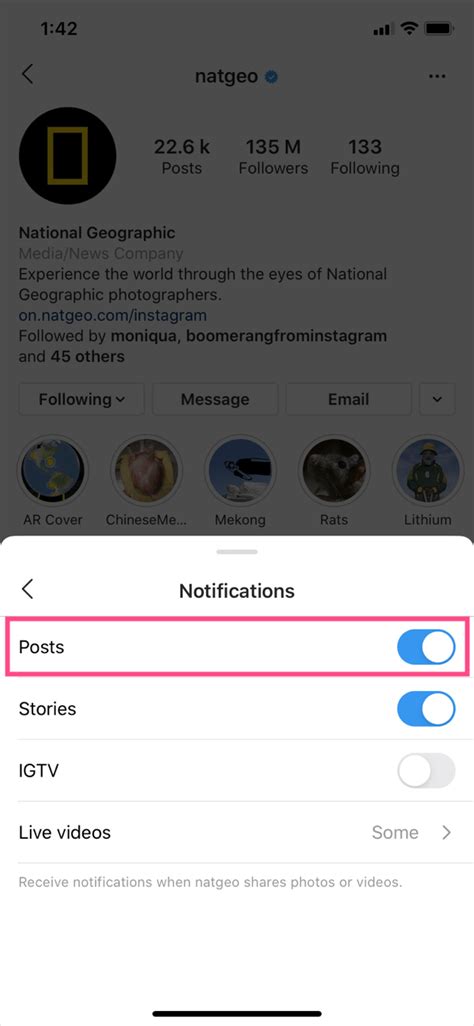 Tap the bel l icon at the page's top right. How to Turn On or Off Post and Story Notifications on ...