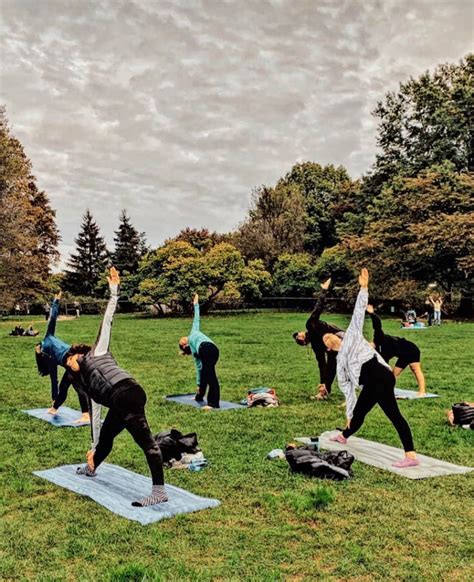 Vinyasa Yoga Classes In Central Park Wthe Yoga Trail