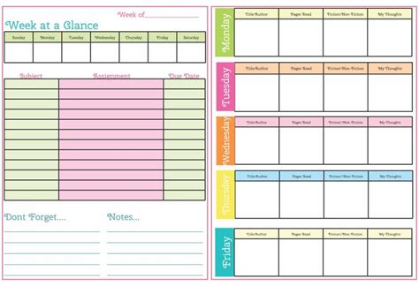 10 Best Student Homework Planners Cute Planners Printable Pdf For Free