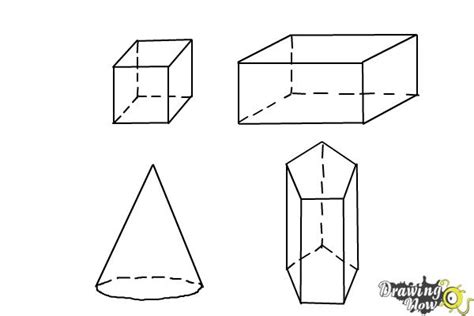 3d Dimensional Shapes Drawings