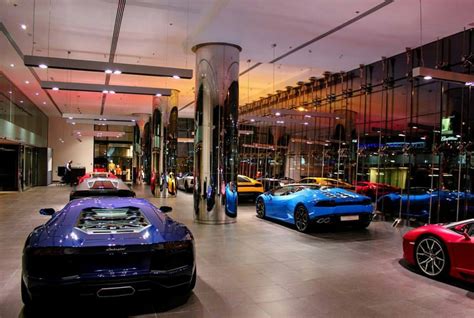 Worlds Largest Lamborghini Showroom Opened In Dubai