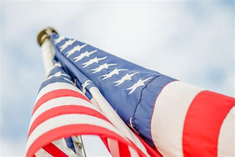 Red White And Blue American Flag Stock Image Image Of Patriotic Flag