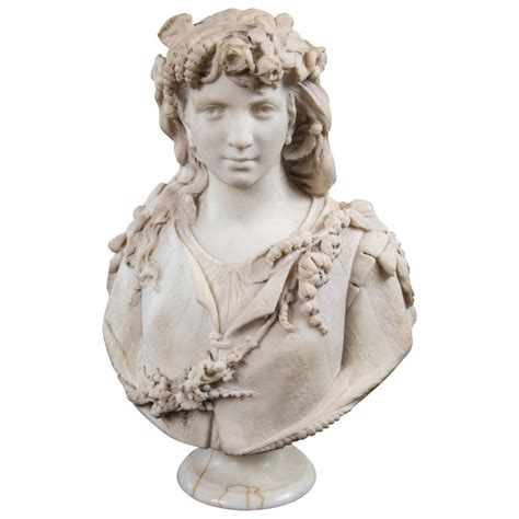 Large White Marble Bust Of A Woman For Sale At 1stdibs Antique Marble