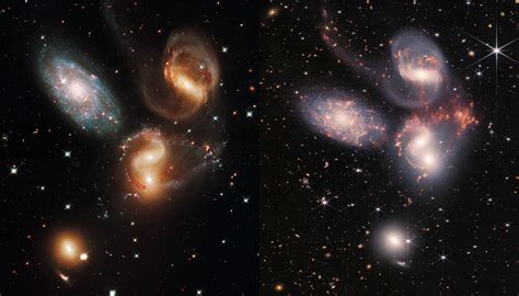 James Webb Vs Hubble Side By Side Comparisons Highlight Visual Gains