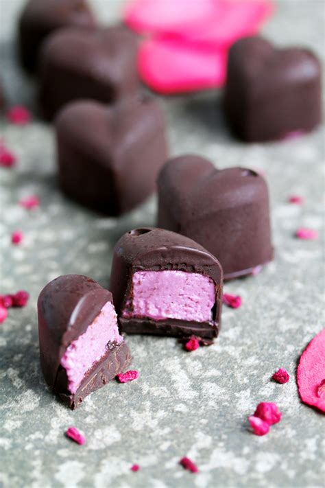 Raspberry Chocolate Hearts - UK Health Blog - Nadia's Healthy Kitchen