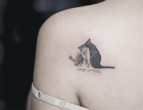 20 Examples Of Cat Tattoos Every Cat Lover Will Small Tattoos Blog