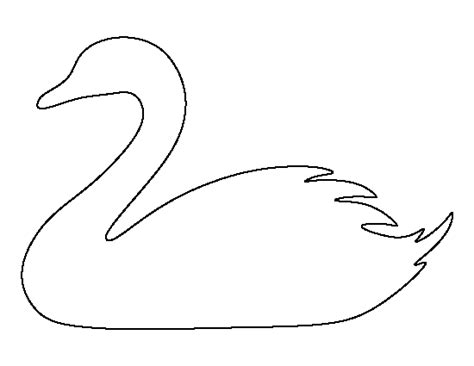 Printable Swan Template