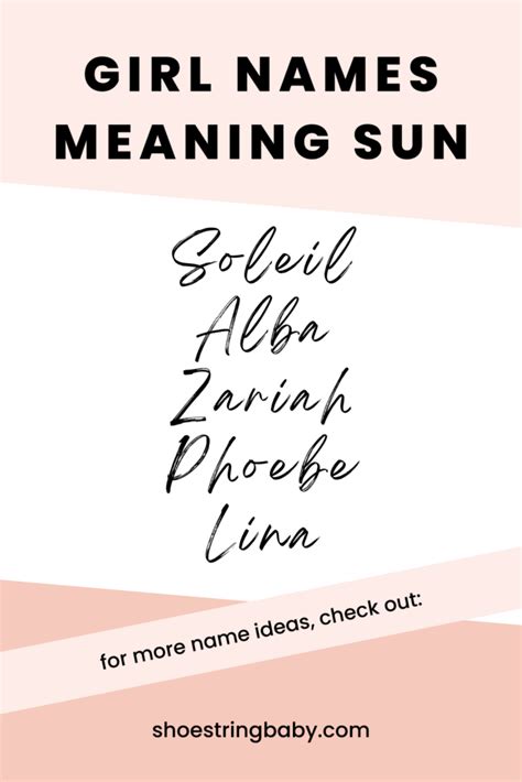 60 Names Meaning Sun Radiant Choices For Your Baby