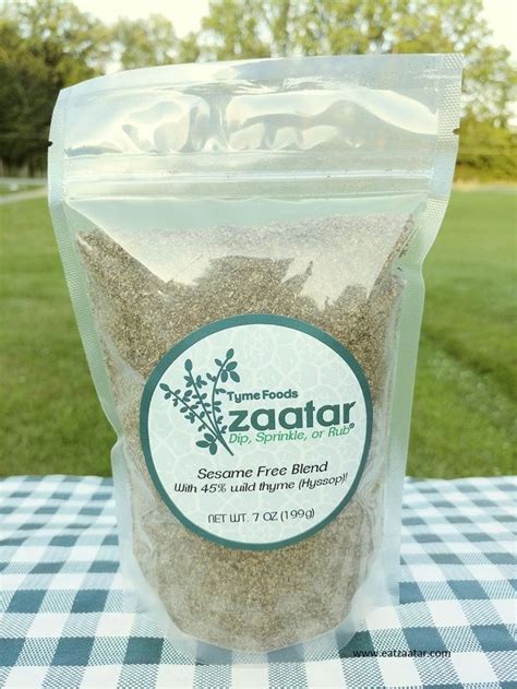 Zaatar Sesame Free Blend Gluten Free With Genuine Zaatar Herb