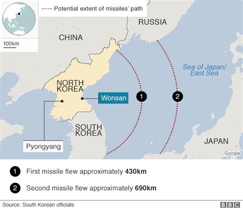 North Korea Fires Two Ballistic Missiles In Second Missile Launch In A