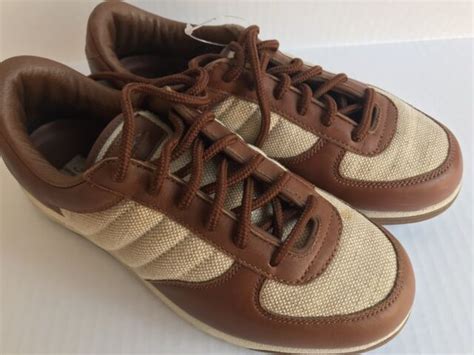 Reebok S Carter Jay Z Leather Canvas Sneakers Sz 55m Brown Tan Ebay