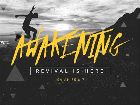 Awakening Revival Is Here Church Bulletin Sermon