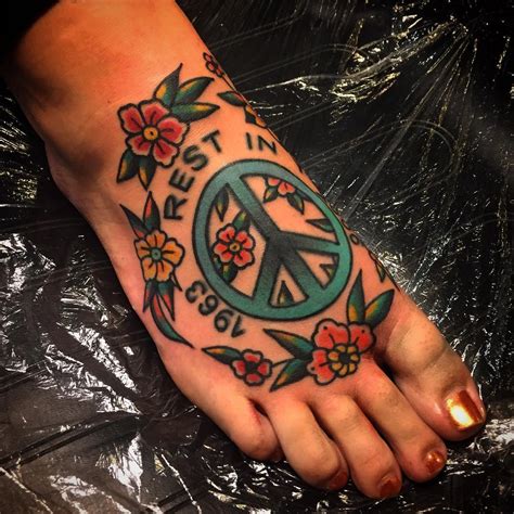 55 Best Peace Sign Tattoo Designs Anti War Movement Symbol 2019