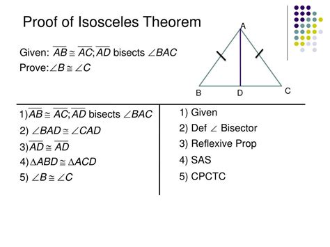 Ppt The Isosceles Triangle Theorems Powerpoint Presentation Free