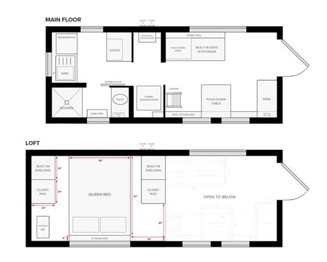 These floor plans give you a visual of what living in a tiny house would be like. The Tiny Project Tiny House 20'x8' - Tiny House Plans