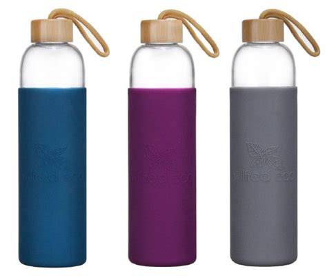 1l Glass Water Bottle Reusable Water Bottle Australia Wilfred Eco