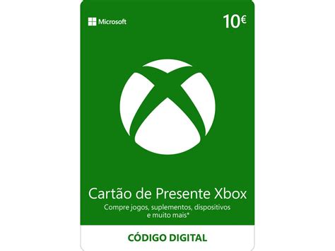 Cartão Presente Xbox Live 10 Euros Formato Digital Wortenpt