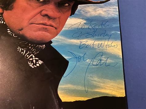 Johnny Cash Signed Autograph 9x12 Color Photopicture Inside Etsy