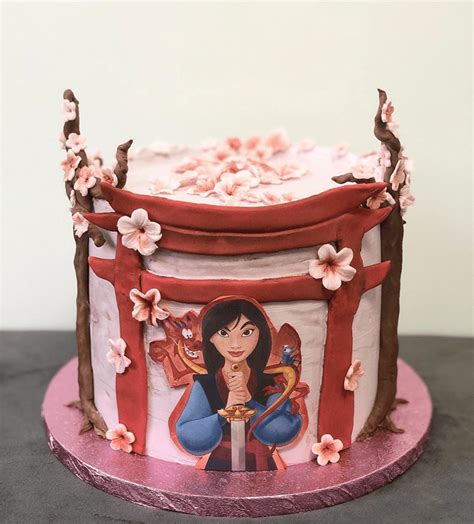 Mulan Birthday Cake Ideas Images Pictures