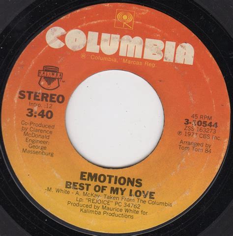 Emotions Best Of My Love 1977 Terre Haute Pressing Vinyl Discogs