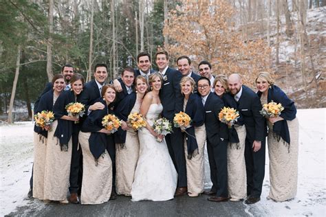 Champagne And Navy Bridal Party Elizabeth Anne Designs The Wedding Blog
