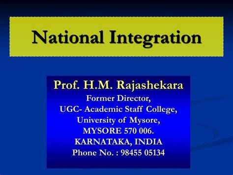 Ppt National Integration Powerpoint Presentation Free Download Id