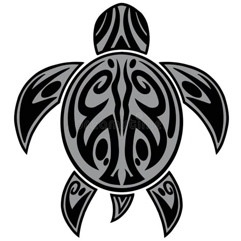 Tribal Sea Turtle Drawing