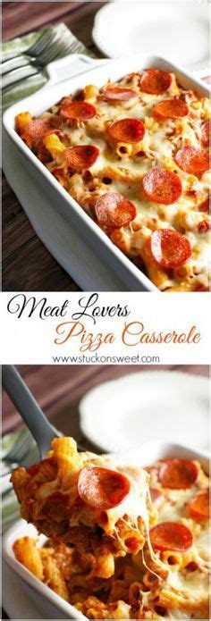 Did you guys hear the news about the taco cannon that will be making regular appearances at looking for other tasty pizza recipes? Meat Lovers Pizza Casserole | Easy casserole recipes, Meat ...